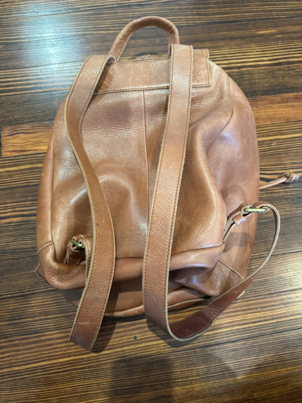 Madewell Leather Drawstring Backpack - Picture 2 of 5
